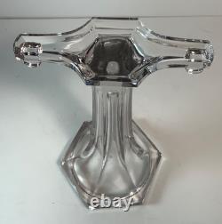 RARE Set of 2 Antique Glass Shelf Riser Presentation Stands 9.25 in