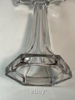 RARE Set of 2 Antique Glass Shelf Riser Presentation Stands 9.25 in