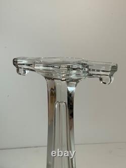 RARE Set of 2 Antique Glass Shelf Riser Presentation Stands 9.25 in