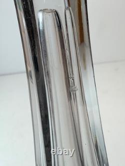 RARE Set of 2 Antique Glass Shelf Riser Presentation Stands 9.25 in