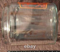 RARE- VERY BEST 7 Sweet & Spicy Beef Jerky Glass Container with Lid