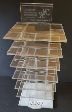 RARE VTG Hagen Renaker Acrylic/Lucite Revolving Display 7 Shelves 24 Tall