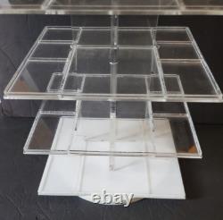 RARE VTG Hagen Renaker Acrylic/Lucite Revolving Display 7 Shelves 24 Tall
