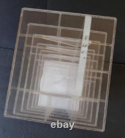 RARE VTG Hagen Renaker Acrylic/Lucite Revolving Display 7 Shelves 24 Tall