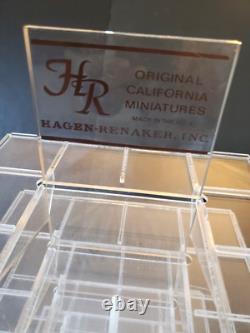 RARE VTG Hagen Renaker Acrylic/Lucite Revolving Display 7 Shelves 24 Tall