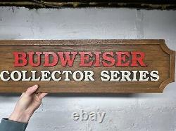 RARE Vintage 1970s Budweiser Stein Collector Series Store Display Beer Sign 36