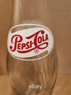 RARE Vintage 20 Inch Tall Pepsi Cola Soda Clear Twist Glass Bottle Store Display