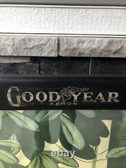 RARE Vintage GOODYEAR Akron Tires Stand Rack Store Display Glass Folding Window