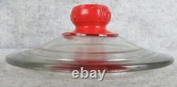 RARE Vintage General Store TOM'S Peanut Glass Candy Jar w Lid