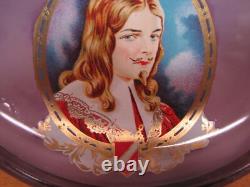 ROYALIST Antique CIGAR Advertising Glass Change Receiver Tray BRUNHOFF MFG OHIO