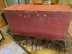 Rare 1930s Red Comet Fire Extinguisher Store Display Case Wood Glass