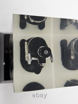 Rare 1950s MCM Promo Advertising Lab Lucite Microscope Promotional Sales Display