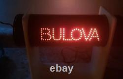 Rare 1960's Lucite Bulova Retail Display with rotating color display