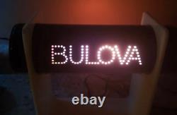 Rare 1960's Lucite Bulova Retail Display with rotating color display