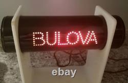 Rare 1960's Lucite Bulova Retail Display with rotating color display