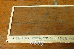 Rare Antique 1890s YUETA Chewing Gum Store Display Box with Original Glass