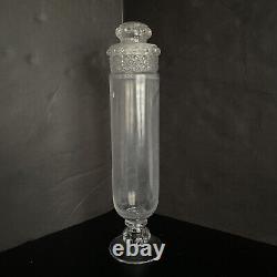 Rare Antique Dakota Apothecary Glass Candy Jar Store Display 12 Unusual Size