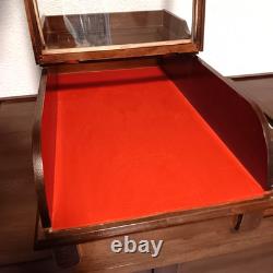 Rare Antique Victorian Wood & Curved Glass Showcase/General Store Display Case