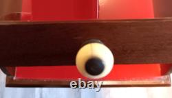 Rare Antique Victorian Wood & Curved Glass Showcase/General Store Display Case