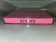 Rare Authentic Loewe Fashion Clear Lucite Pink Square Store Advertising Display