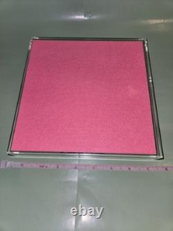 Rare Authentic Loewe Fashion Clear Lucite Pink Square Store Advertising Display