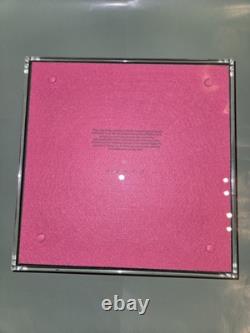 Rare Authentic Loewe Fashion Clear Lucite Pink Square Store Advertising Display