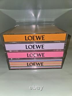Rare Authentic Loewe Fashion Clear Lucite Pink Square Store Advertising Display