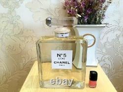 Rare Giant Glass Factice Chanel N°5 L'eau Store Display (2 Liters /not Perfume)