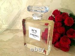 Rare Glass Giant Factice Chanel N°5 L'eau Store Display (2 Liters)