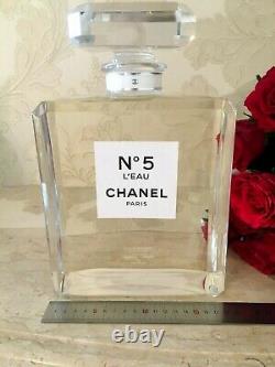 Rare Glass Giant Factice Chanel N°5 L'eau Store Display (2 Liters)