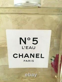 Rare Glass Giant Factice Chanel N°5 L'eau Store Display (2 Liters)