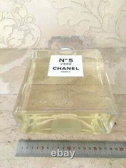 Rare Glass Giant Factice Chanel N°5 L'eau Store Display (2 Liters)