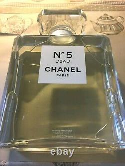 Rare Glass Giant Factice Chanel N°5 L'eau Store Display (2 Liters)