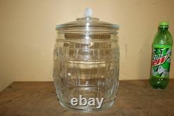 Rare Original 1930's Planters Peanuts Glass Store Display Nuts Candy Jar Sign