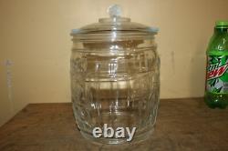 Rare Original 1930's Planters Peanuts Glass Store Display Nuts Candy Jar Sign