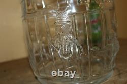 Rare Original 1930's Planters Peanuts Glass Store Display Nuts Candy Jar Sign