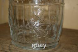 Rare Original 1930's Planters Peanuts Glass Store Display Nuts Candy Jar Sign