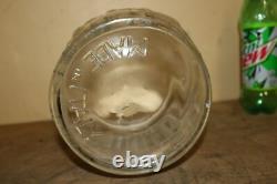 Rare Original 1930's Planters Peanuts Glass Store Display Nuts Candy Jar Sign