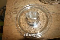 Rare Original 1930's Planters Peanuts Glass Store Display Nuts Candy Jar Sign