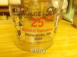 Rare Planters Peanuts Pal's 2004 Clear Glass Mr Peanut Store Counter Display Jar