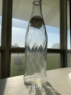 Rare Replica 20 Tall Vintage Pepsi Cola Glass Store Display Bottle Huge