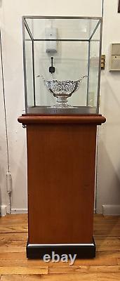 Rare Tiffany & Co Glass Display Case / Cabinet / Pedestal, 1980s Jewelry Store
