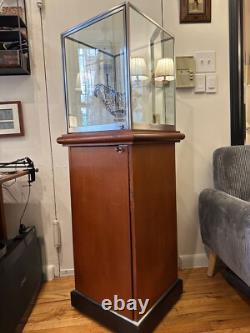 Rare Tiffany & Co Glass Display Case / Cabinet / Pedestal, 1980s Jewelry Store