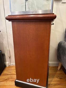 Rare Tiffany & Co Glass Display Case / Cabinet / Pedestal, 1980s Jewelry Store