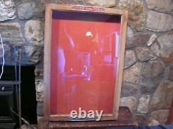 Rare Utica Drop Forge & Tool Store Display Utica NY Glass Cabinet Antique