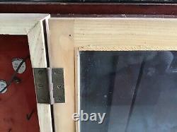 Rare Utica Drop Forge & Tool Store Display Utica NY Glass Cabinet- NICE SHOP