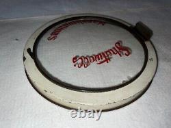 Rare Vintage Antique Shotwells Marshmallows Glass Top 5lb Store Display Tin