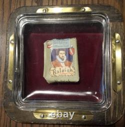 Rare, Vintage Glass, Counter Top Change Tray, Raleigh Cigarettes