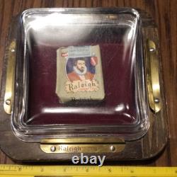 Rare, Vintage Glass, Counter Top Change Tray, Raleigh Cigarettes