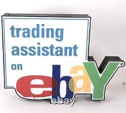 Rare eBay Trading Assistant Store 23-1/2 x 18 x 3 Plexiglass Advertising Sign